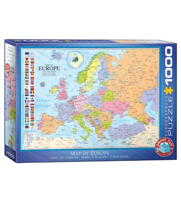 Пазлы Карта Европы 1000